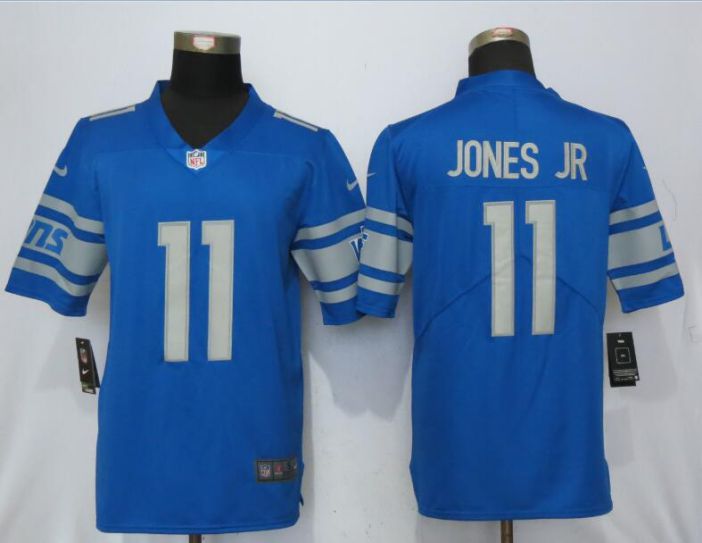 Men Detroit Lions 11 Jones jr Blue Vapor Untouchable New Nike Limited Player